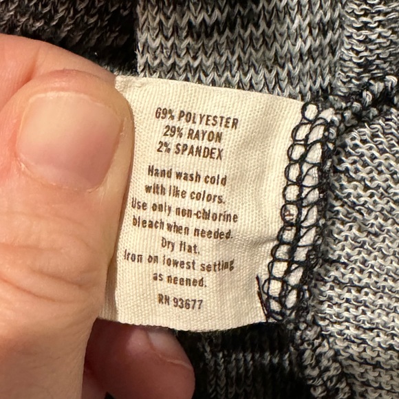 Decree M Gray Striped Cardigan Sweater - Picture 6 of 6